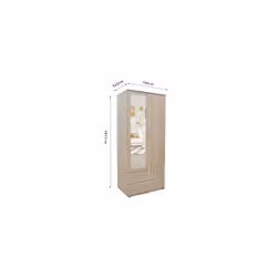 Meublorama RU-MARC-6905-2*2C/63KG armadio/guardaroba per camera da letto 1 ripiani 2 porta/porte - Vista aggiuntiva 4