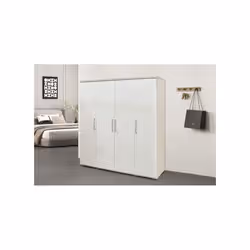 Meublorama RU-MIKE-6720-1*3C/101KG armadio/guardaroba per camera da letto 7 ripiani 4 porta/porte - Vista aggiuntiva 2