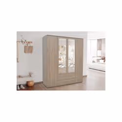 Meublorama RU-MARC-6925-2*2C/123KG armadio/guardaroba per camera da letto 8 ripiani 4 porta/porte - Vista aggiuntiva 2