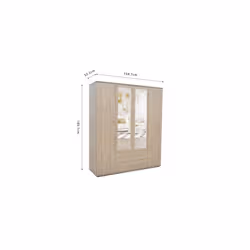Meublorama RU-MARC-6925-2*2C/123KG armadio/guardaroba per camera da letto 8 ripiani 4 porta/porte - Vista aggiuntiva 3