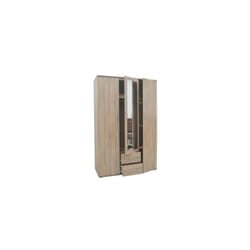Meublorama RU-MARC-6915-2*2C/91KG armadio/guardaroba per camera da letto 5 ripiani 3 porta/porte
