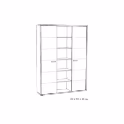 Meublorama NT-CAPO-CAP2H*4C/144KG armadietto per ufficio - Vista aggiuntiva 2