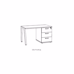 Meublorama NT-HOME SPACE-HOS2SPACE*3C/54KG scrivania - Vista aggiuntiva 2