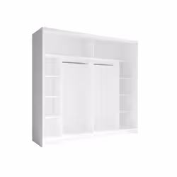 Meublorama MK-FINO-F1-W10200_W10200-12-B*7C/223KG armadio/guardaroba per camera da letto 8 ripiani 2 porta/porte - Vista aggiuntiva 2