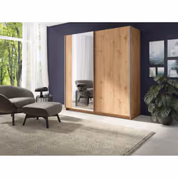 Meublorama MK-GOZO-GZ-R20315_R20315-III10-B*3C/129KG armadio/guardaroba per camera da letto 4 ripiani 2 porta/porte - Vista aggiuntiva 2