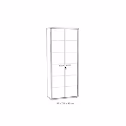 Meublorama NT-PRONTO-PRO4D*3C/93KG armadietto per ufficio - Vista aggiuntiva 3
