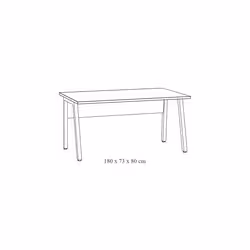Meublorama NT-PRONTO-PRO2BU18*3C/43KG scrivania - Vista aggiuntiva 3