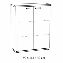 Meublorama NT-PRONTO-PRO1A*2C/51KG armadietto per ufficio - Vista aggiuntiva 4