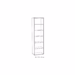 Meublorama NT-PRONTO-PRO1E*2C/57KG libreria soggiorno - Vista aggiuntiva 3