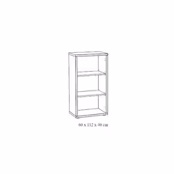 Meublorama NT-PRONTO-PRO1B*2C/32KG libreria soggiorno - Vista aggiuntiva 4
