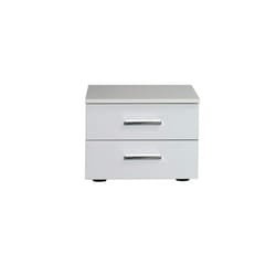 Meublorama MK-SIENA-S1-U11400_6725-B-23-B*1C/27KG comodino 2 cassetto/cassetti Bianco