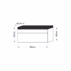 Meublorama FH-Vanity-80-B*1C/13KG - Vista aggiuntiva 3