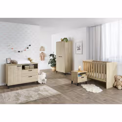 Meublorama NT-EVY2NT*1C/20KG comodino 1 cassetto/cassetti Marrone - Vista aggiuntiva 2