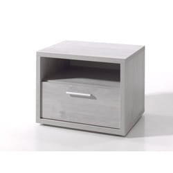 Meublorama NT-VIC-VICNT*1C/23KG comodino 1 cassetto/cassetti Grigio