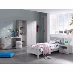 Meublorama NT-VIC-VICNT*1C/23KG comodino 1 cassetto/cassetti Grigio - Vista aggiuntiva 3