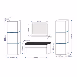 Meublorama FH-IB2-17B-HG20-U80+4-KLIPEX-RGB*7C/80KG arredo bagno - Vista aggiuntiva 5