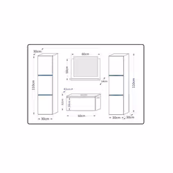 Meublorama FH-L60-2-8-HG-B-1+4-KLIPEX-RGB*6C/50KG arredo bagno - Vista aggiuntiva 4