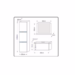 Meublorama FH-L60-1-8-HG-B-1+2-KLIPEX-RGB-*5C/34KG arredo bagno - Vista aggiuntiva 4