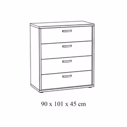 Meublorama NT-CLARA-CLAKO-*2C/62KG cassettiera - Vista aggiuntiva 4