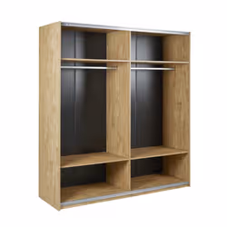 Meublorama NT-CLARA-CLAS20*5C/180KG armadio/guardaroba per camera da letto 4 ripiani 2 porta/porte - Vista aggiuntiva 2