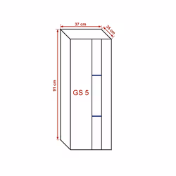 Meublorama FH-GS5-B*1C/16KG armadio soggiorno - Vista aggiuntiva 3