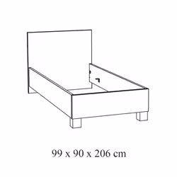 Meublorama NT-CASPER-CASB1SP200*2C/44KG letto - Vista aggiuntiva 3