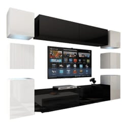Meublorama FH-C14-14-HG-BW-7+4-SQUERE-RGB*11C/113KG armadio soggiorno
