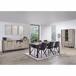 Meublorama NT-COMO-COM2DR22*4C/108KG credenza per soggiorno 3 porta/porte - Vista aggiuntiva 2
