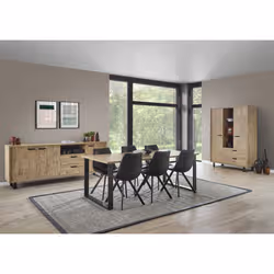 Meublorama NT-COMO-COM1BK*5C/123KG credenza per soggiorno 2 porta/porte - Vista aggiuntiva 2