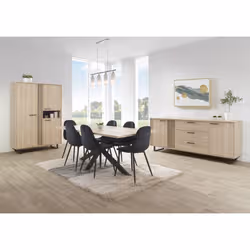 Meublorama NT-FARO-FAR1BK*5C/99KG credenza per soggiorno 3 porta/porte - Vista aggiuntiva 2