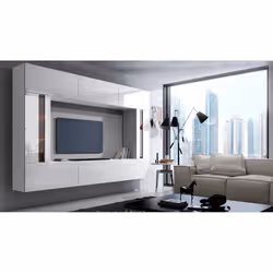 Meublorama FH-C28-28-HG-W-2-1A+4-KLIPEX-RGB*9C/117KG armadio soggiorno - Vista aggiuntiva 2