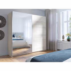 Meublorama DS-MK-ARSALA11-III-SONOMA*5C/179KG armadio/guardaroba per camera da letto 4 ripiani 2 porta/porte - Vista aggiuntiva 2
