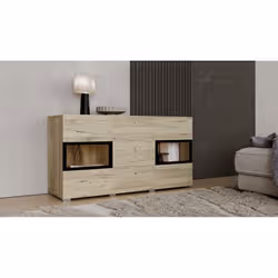 Meublorama HA-BAROS-24E0BM26+LED-23000002*3C/43KG credenza per soggiorno 2 porta/porte - Vista aggiuntiva 5