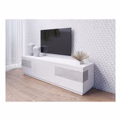 Meublorama DS-HA-SILKE-2484GY40*2C/73KG supporto TV e sistema audio 6 cassetto/cassetti - Vista aggiuntiva 4