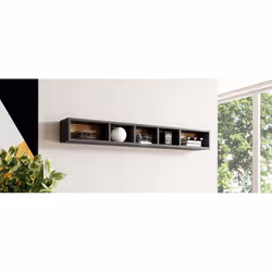 Meublorama HA-TOLEDO-24JKDW02*1C/13KG scaffale MDF Grigio - Vista aggiuntiva 2