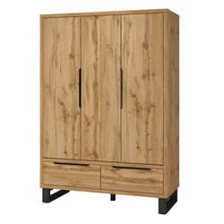 Meublorama HA-HALLE-24N0NG19*5C/188KG armadio/guardaroba per camera da letto 4 ripiani 3 porta/porte