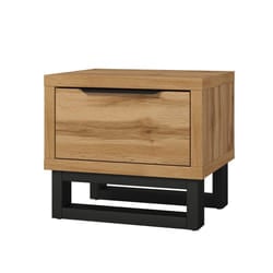 Meublorama HA-HALLE-24N0NG22*1C/27KG comodino 1 cassetto/cassetti Marrone
