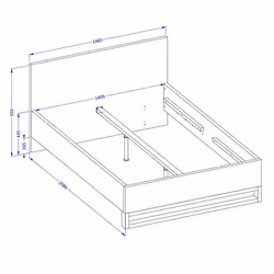 Meublorama HA-HALLE-24N0NG30+SOM140*3C/104KG letto - Vista aggiuntiva 4