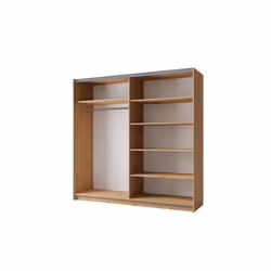 Meublorama MK-ARSALA-A3-R20315/R20315-III-11-B*5C/179KG armadio/guardaroba per camera da letto 4 ripiani 2 porta/porte - Vista aggiuntiva 2