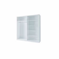 Meublorama MK-ARSALA-A3-W10200/W10200-III-10-B*5C/149KG armadio/guardaroba per camera da letto 4 ripiani 2 porta/porte - Vista aggiuntiva 2