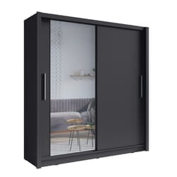 Meublorama MK-BAKU-B4-U12257/U12257-12-B*4C/186KG armadio/guardaroba per camera da letto 5 ripiani 2 porta/porte