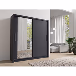Meublorama MK-BAKU-B4-U12257/U12257-12-B*4C/186KG armadio/guardaroba per camera da letto 5 ripiani 2 porta/porte - Vista aggiuntiva 2
