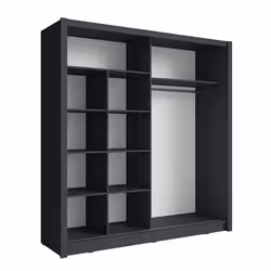 Meublorama MK-BAKU-B4-U12257/U12257-12-B*4C/186KG armadio/guardaroba per camera da letto 5 ripiani 2 porta/porte - Vista aggiuntiva 3