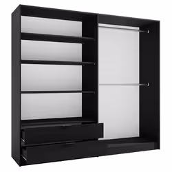 Meublorama MK-ULM-UL-U12007/R20315-12-B*5C/166KG armadio/guardaroba per camera da letto 3 ripiani 4 porta/porte - Vista aggiuntiva 3