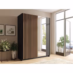 Meublorama MK-DALIA-D5-U12001_R20315-III12-B*3C/162KG armadio/guardaroba per camera da letto 4 ripiani 2 porta/porte - Vista aggiuntiva 3