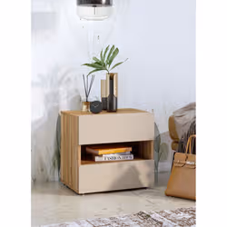 Meublorama HA-IMPRESSIO-24MCNJ23*1C/14KG comodino 2 cassetto/cassetti Beige - Vista aggiuntiva 2