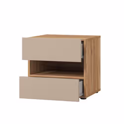 Meublorama HA-IMPRESSIO-24MCNJ23*1C/14KG comodino 2 cassetto/cassetti Beige - Vista aggiuntiva 4