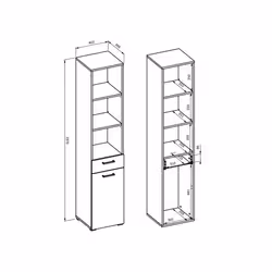 Meublorama HA-ROSA-30CDNO66*1C/35KG arredo bagno - Vista aggiuntiva 5