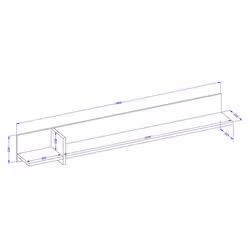 Meublorama HA-CROSS-24GWMY02*1C/13KG scaffale MDF Verde - Vista aggiuntiva 4