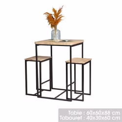 Meublorama FD-151340*1C/16KG set mobili da esterno Marrone - Vista aggiuntiva 2